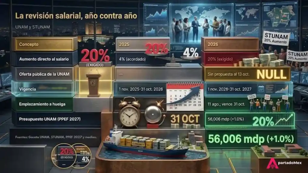 La revisión salaria, año contra año