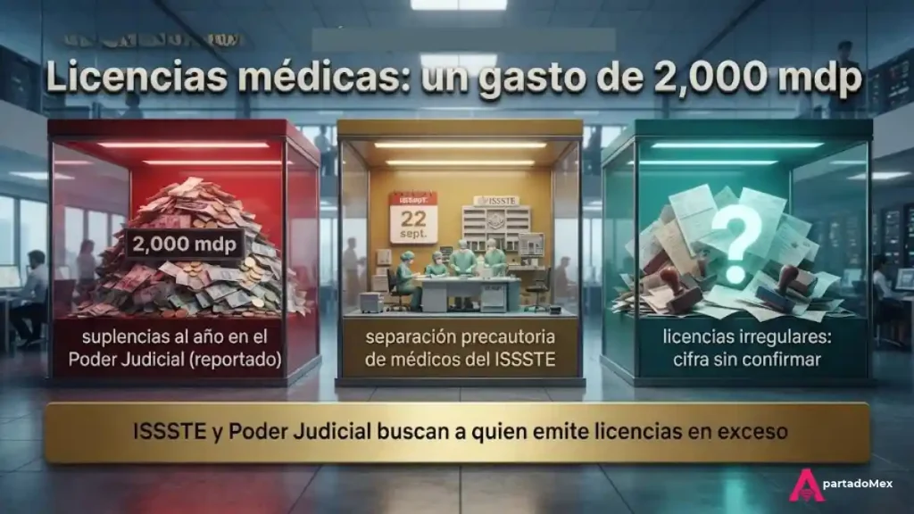 Licencias médicas: un gasto de 2,000 mdp