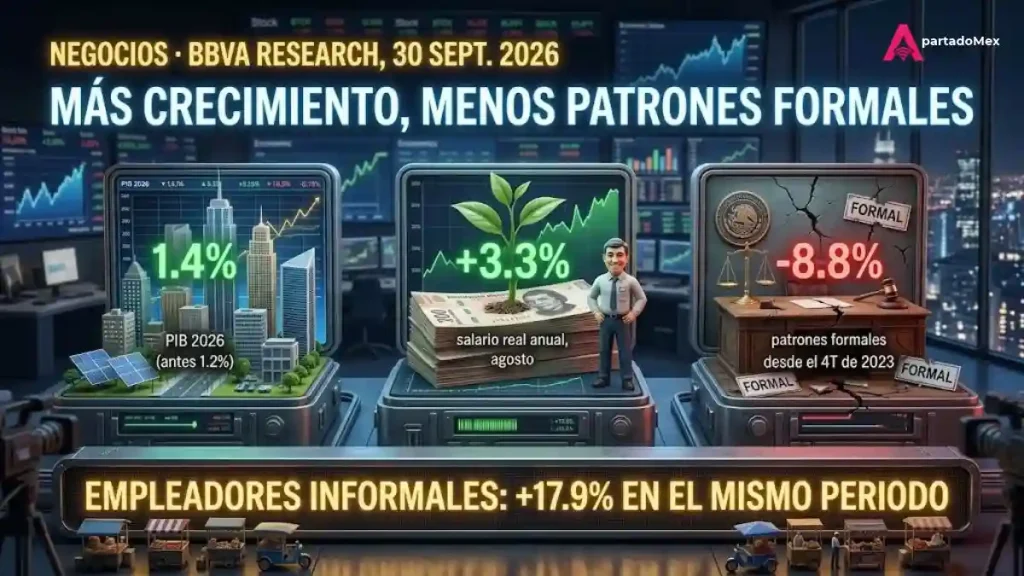 Más crecimiento, menos patrones formales