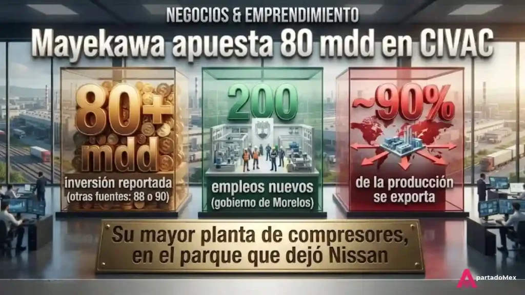 Mayekawa apuesta 80mdd en CIVAC