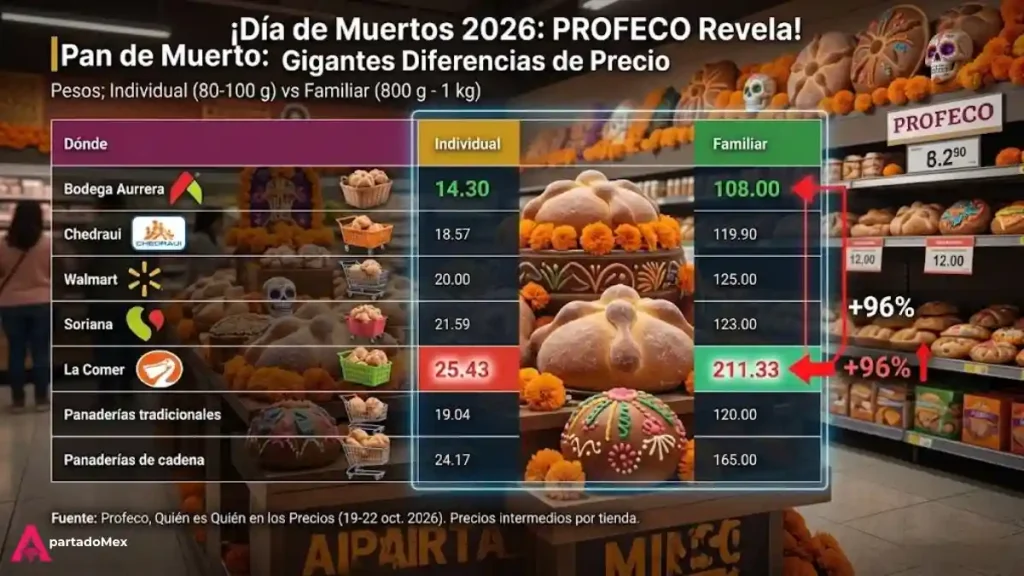Pan de Muerto Gigantes diferencias de precio