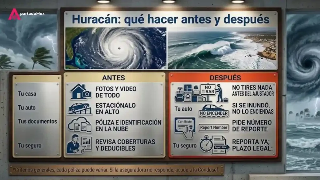 Qué hacer antes y después de un huracán