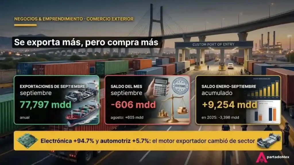 Se exporta más, pero compra más