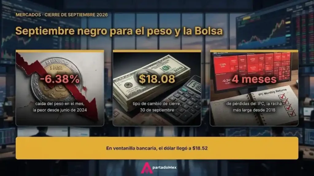 Septiembre negro para el peso y la Bolsa