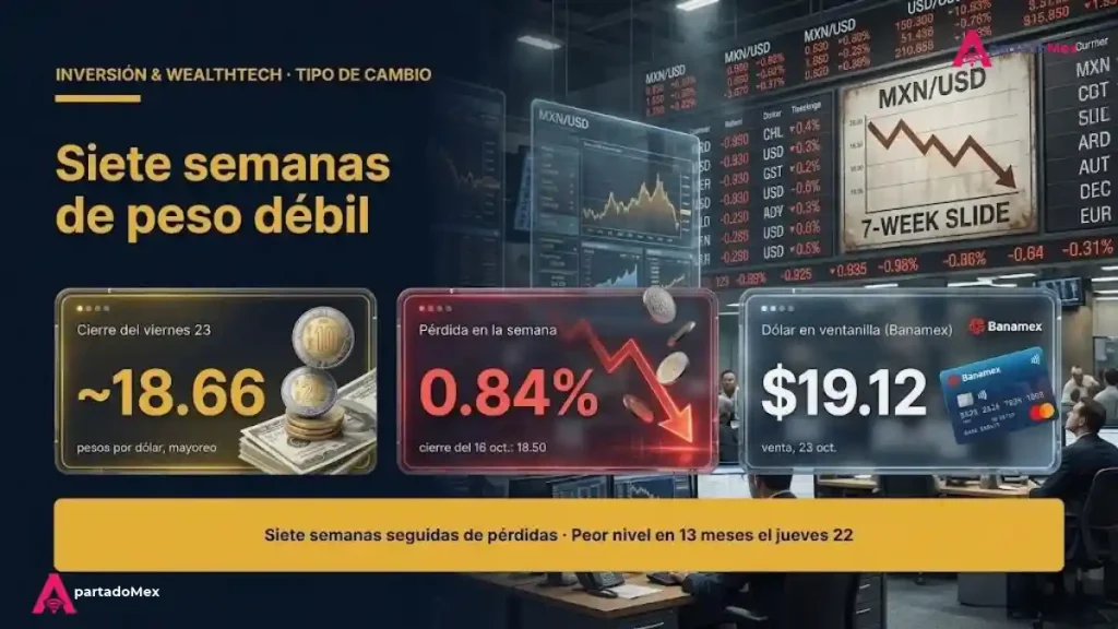 Siete semanas seguidas de pérdida