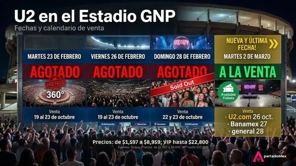U2 en el Estadio GNP