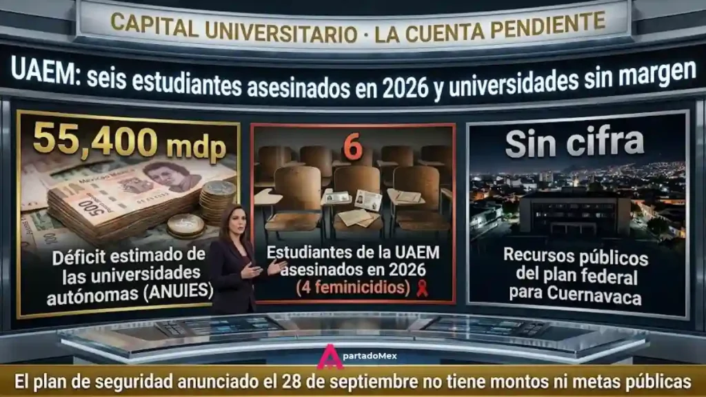UAEM: seis estudiantes asesinados en 2026