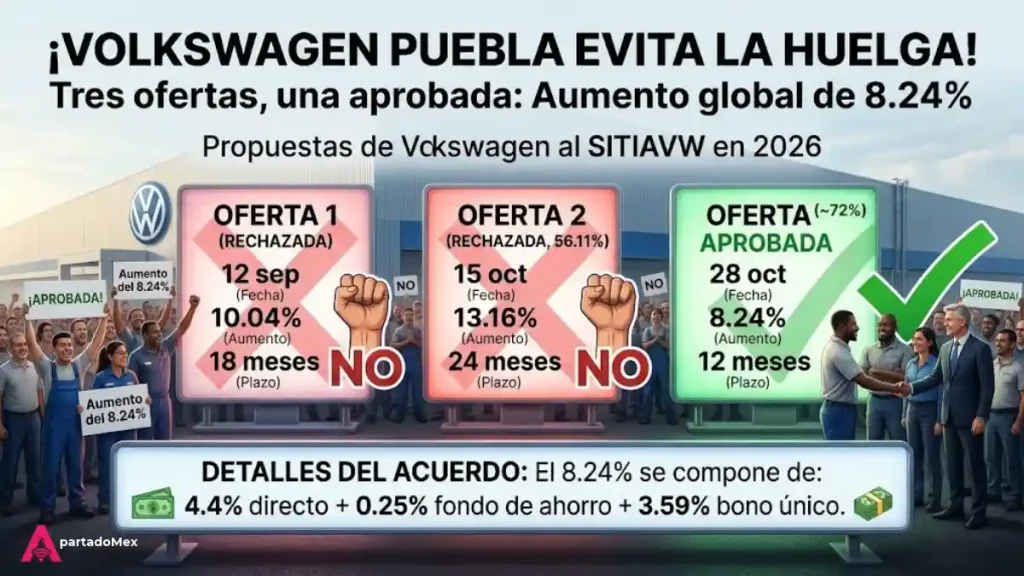 Volkswagen Puebla evita la huelga