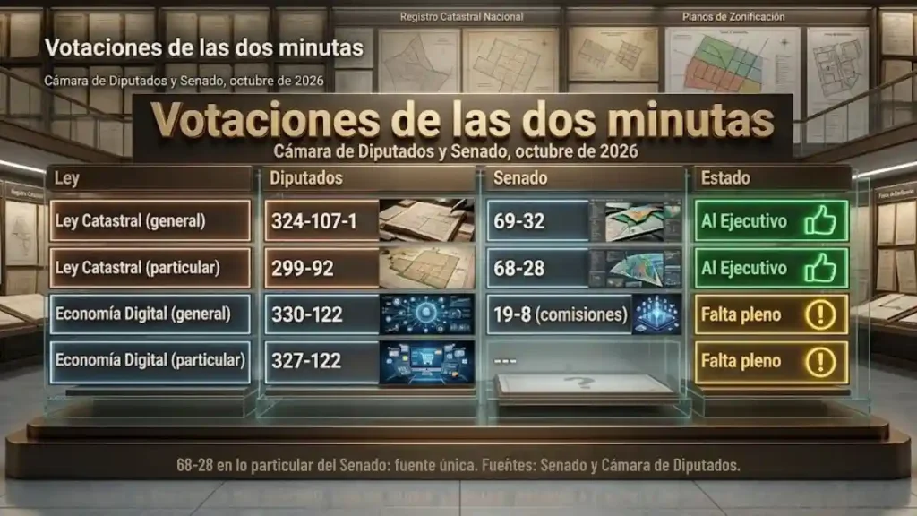 Votaciones de las dos minutas