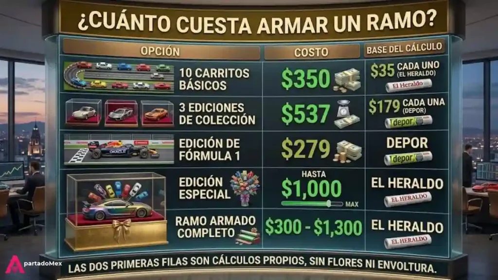 ¿Cuánto cuesta armar un ramo?