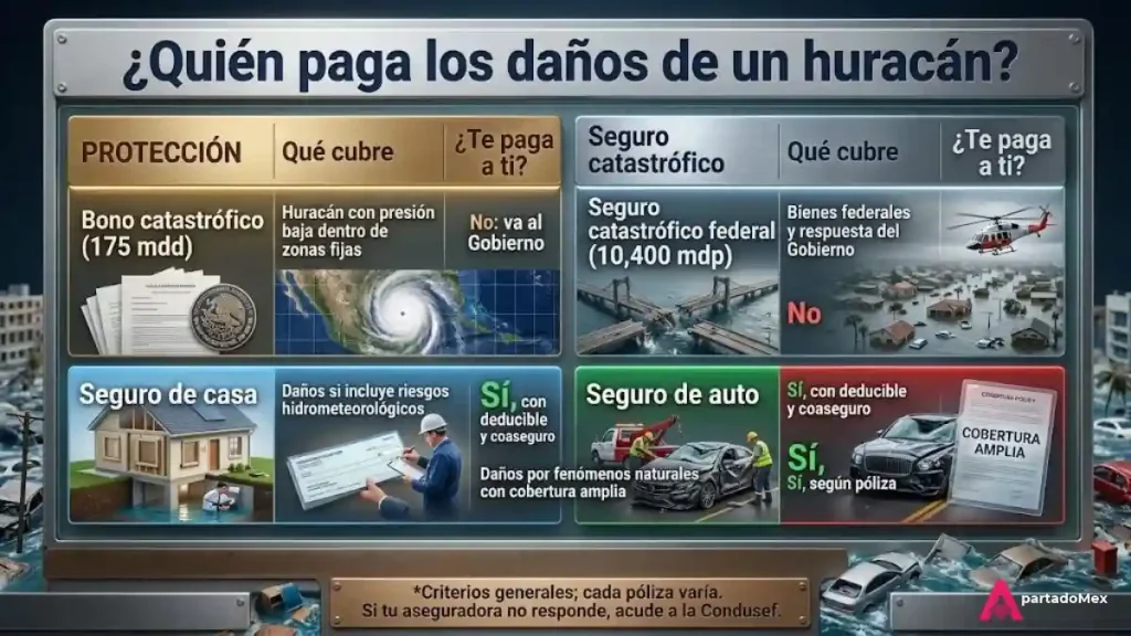 ¿Quién paga los daños de un huracán?